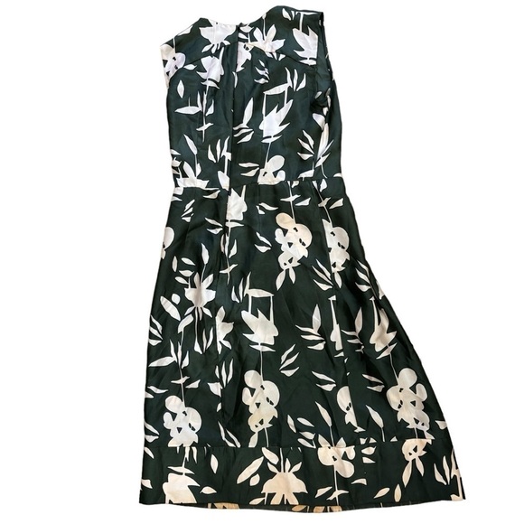 Marni 100% Silk Green Floral Tea Dress Women’s Size 2 Italian Flouce Feminine - Picture 6 of 16